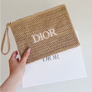 Dior Beige Crochet Wristlet